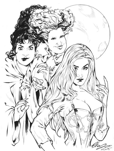 Hocus Pocus Coloring Pages Sanderson Sisters