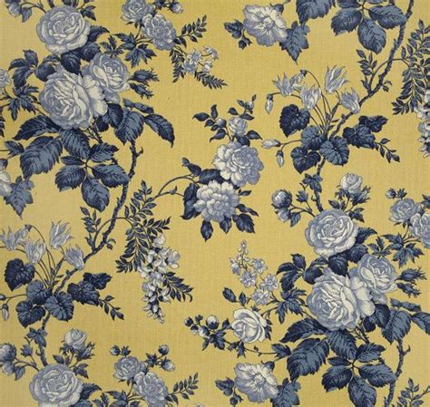 French Country Curtains Blue Yellow Floral Drapes French Country