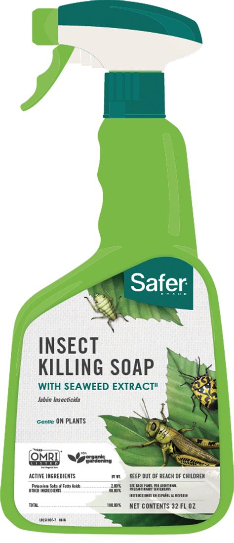 Mix your soap with water together pour your homemade insecticidal soap into your clean spray bottle test 1 plant that is affected by pests. Buy Safer Insecticidal Soap Insect Killer 32 Oz., Trigger ...