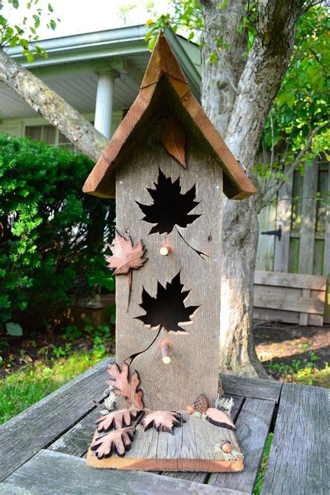 Rustic Bird House Reclaimed Barn Wood Birdhouse Cedar | Etsy # ...