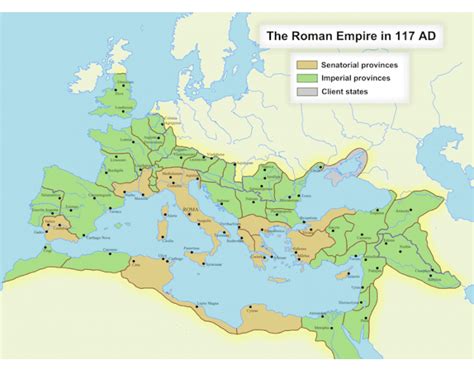 roman empire 117 ad map