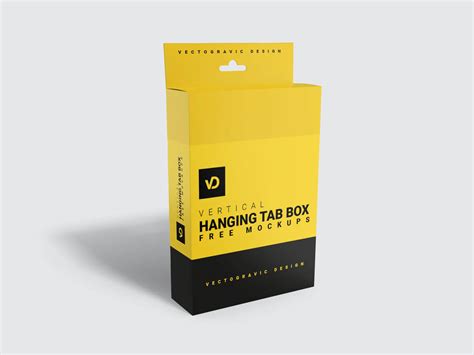Hanging Tab Box Mockups Vectogravic Design