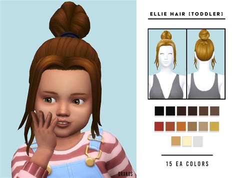 Ellie Hair Toddler By Oranostr ~ The Sims Resource Sims 4 Hairs