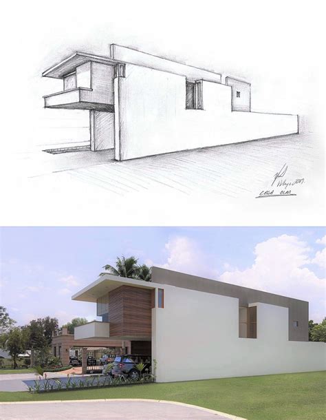 Víctor Díaz Arquitectos Buildings Sketch Architecture Perspective