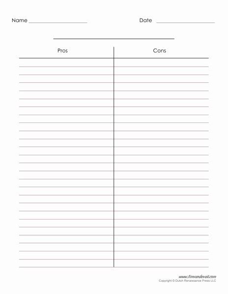 3 Column Chart Template Letter Example Template