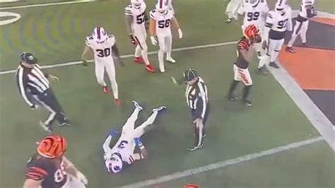 Watch Moment When Buffalo Bills Player Damar Hamlin Collapses On The Field After Horrifying