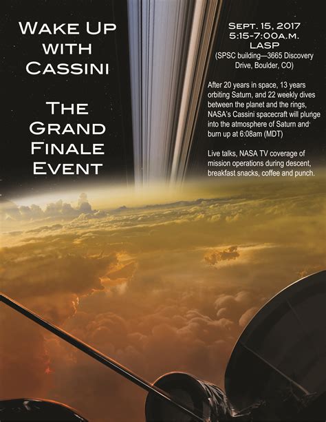 Celebrating The Grand Finale Of Nasas Cassini Spacecraft Buff Bulletin Board