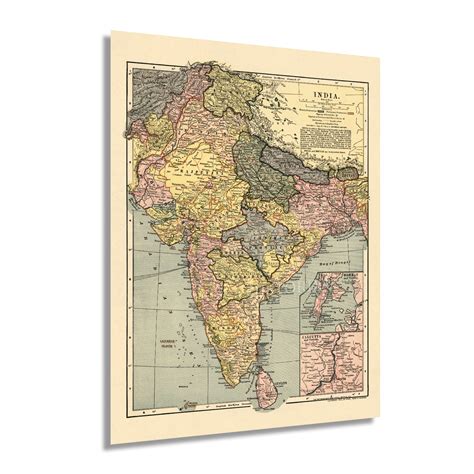 Buy HISTORIX Vintage 1903 India 18x24 Inch Vintage Of India Wall Art