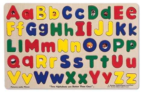 Upper And Lowercase Alphabet 56 Pieces Melissa And Doug Puzzle Warehouse