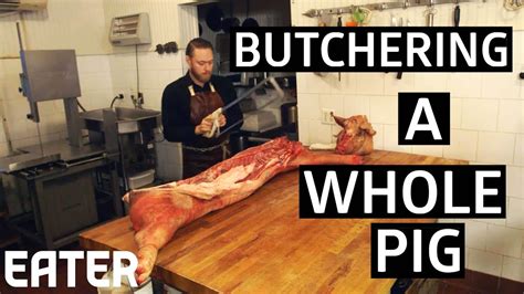 How To Butcher A Pig Into 9 Classic Cuts Youtube