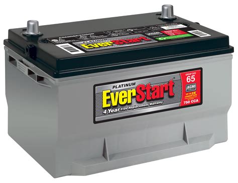 Everstart Platinum Agm Battery Group Size 65 12v750 Cca Walmart