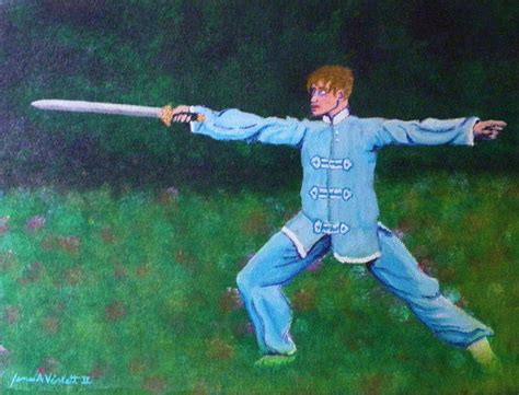 Kung Fu Jim Painting By James Violett Ii Fine Art America