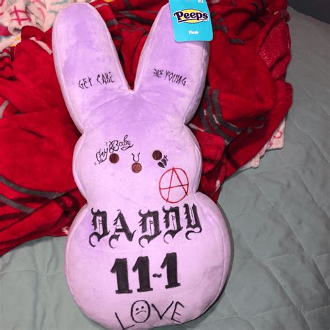 Lil Peep Plush Bunny With Tattoos Valerybunnell
