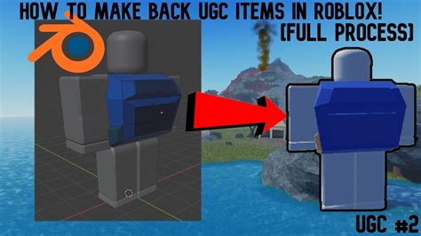 How To Make Roblox Ugc Back Accessories Full Process Roblox Ugc