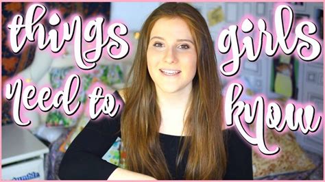 Things Every Girl Should Know Youtube