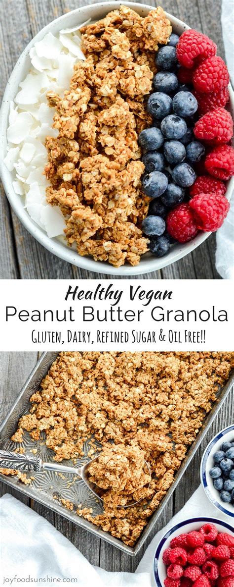 150 calories, 4.5 g fat. Healthy Peanut Butter Granola in 2020 | Rezepte, Lecker ...