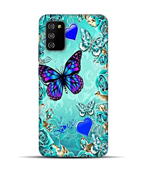 Coolet Rose Flower And Butterfly Design Printed Hard Back Case And