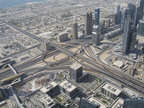 Intersection Of Sheikh Zayed Road And Financial Centre Road In Dubai