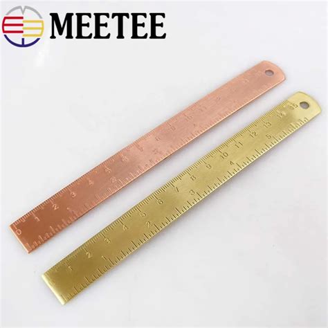Buy 15cm Copper Ruler Diy Retro Mini Pure Brass Ruler