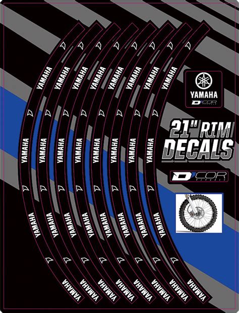 Rim Decals 21 Yamaha Logo Front 862 9010