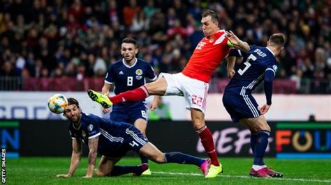 Russia 4 0 Scotland Scots Out Of Automatic Euro 2020 Contention After