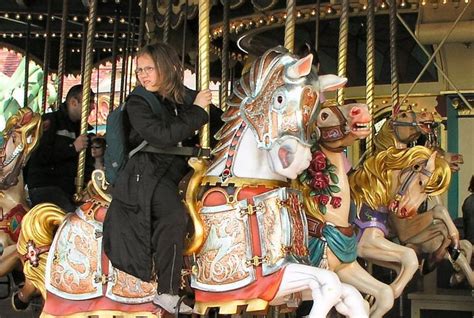 Le Carrousel De Lancelot 5 Abreast Horse Row 70 Fiberglass Horses Ride