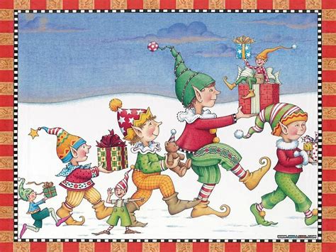 42 Christmas Elves Wallpaper Wallpapersafari