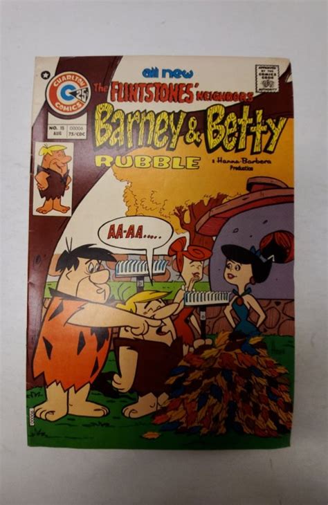 Barney And Betty Rubble 15 1975 Nm Charlton Comic Book J690 Comic