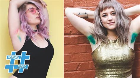 JanuHairy Goes NEXT LEVEL By Rainbow Dying Armpit Hair Trending