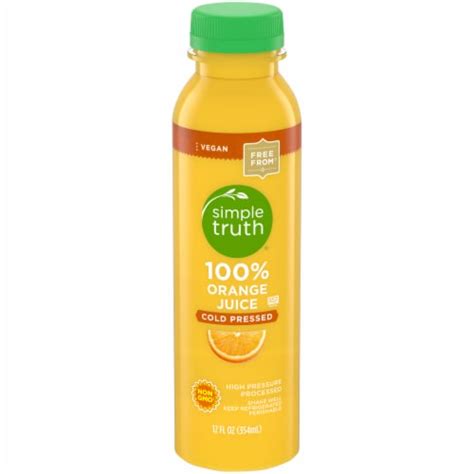 Simple Truth 100 Orange Juice Cold Pressed 12 Fl Oz Smiths Food