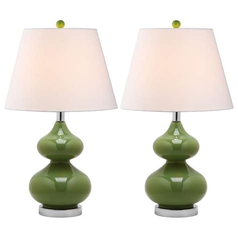 Double Gourd Green Table Lamp Set Of 2 Green Table Lamp Table Lamp