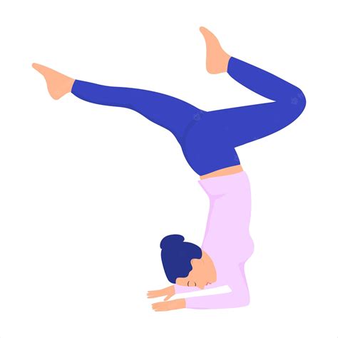 Premium Vector Woman In Yoga Poses Vector Illustration In Cartoon Style