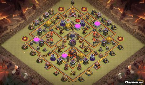 The town hall upgrade till the 10th level costs 4,000,000 gold coins and will take 14 days. Town Hall 10 TH10 Trophy/War/Farm base #232 [With Link ...