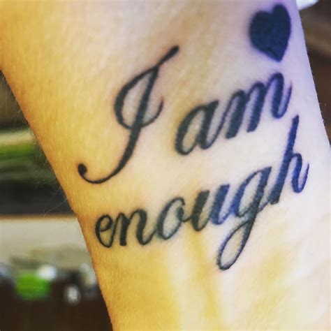 Amazing I Am Enough Tattoo Designs You Need To See Outsons Men