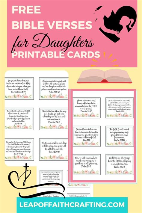 25 bible verses for daughter with free printables leap of faith crafting