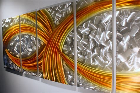 Wilmos Kovacs Abstract Painting On Metal Sculpture