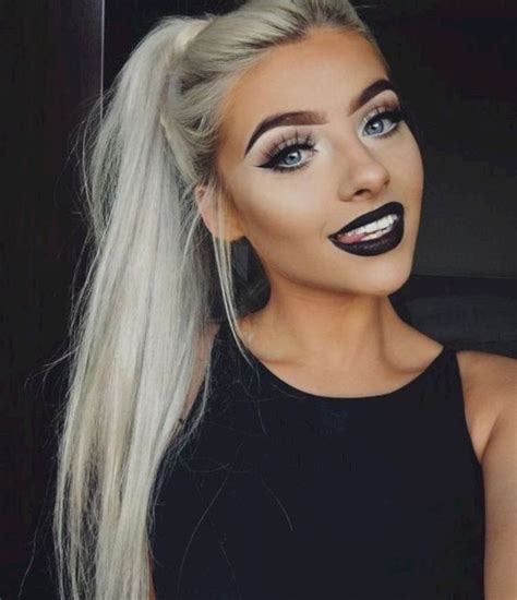 20 Gorgeous Black Lipstick For Women Looks Cool Uniq Log