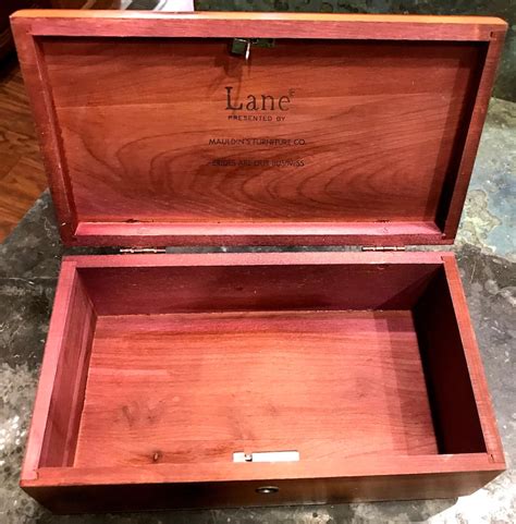 Original Authentic Vtg Jewelry Key Lane Miniature Mini Cedar Chest Box