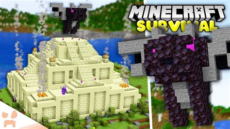 Building A Giant End Temple In Minecraft 119 Survival 58 Youtube