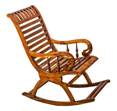 Urban Art Store Sheesham Wood Rocking Chair Brown Standard Amazon
