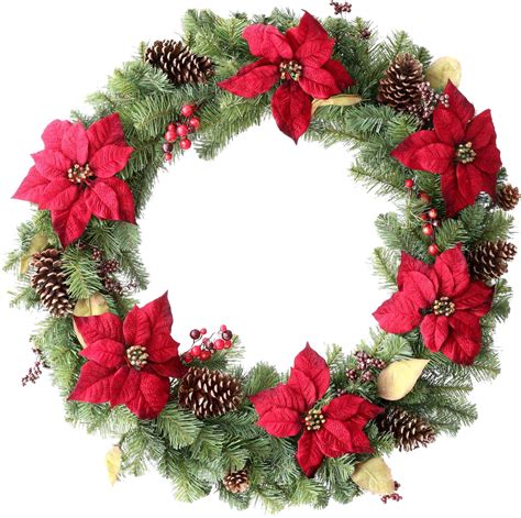 Green Christmas Wreath Png Christmas Wreath Transparent Png Clipart