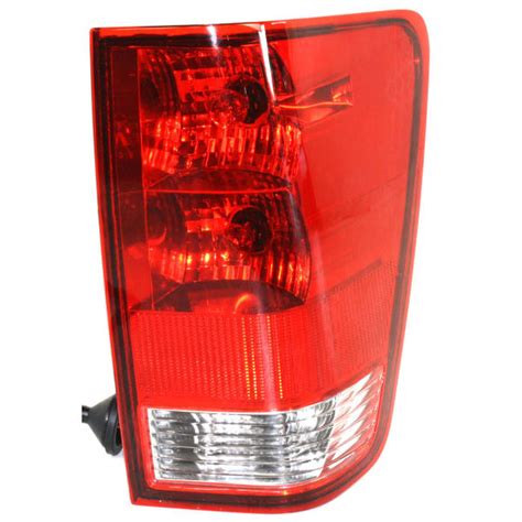 Replacement Passenger Side Tail Light With Bulbs Clear And Red Lens