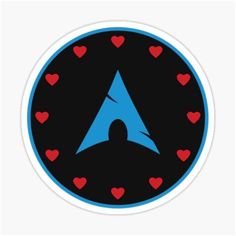 Archlinux Is Love Sticker For Sale By Merchbymosh Redbubble