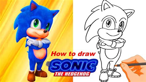 How To Draw Sonic Baby The Hedgehog Movie 2020 Coloring Pages For