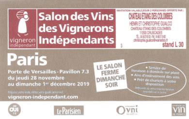 We did not find results for: Salon des Vins des Vignerons Indépendants de PARIS ...