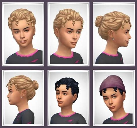 Sims 4 Cc Hair Bun Fluidwopoi