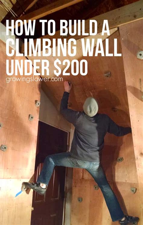 How To Build A Home Climbing Wall Under 200 Diy Tutorial