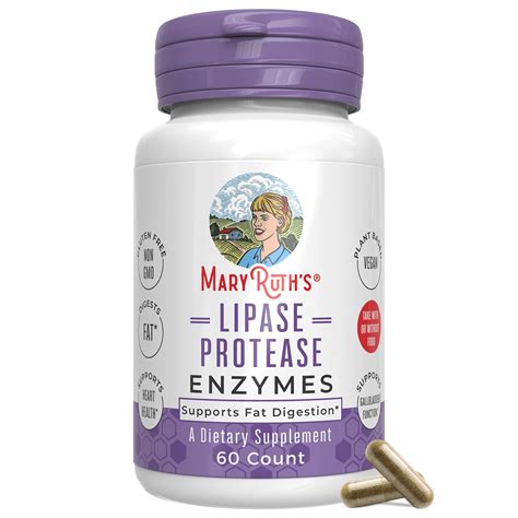 Maryruth Organics Lipase Protease Enzymes Dietary Supplement Fat