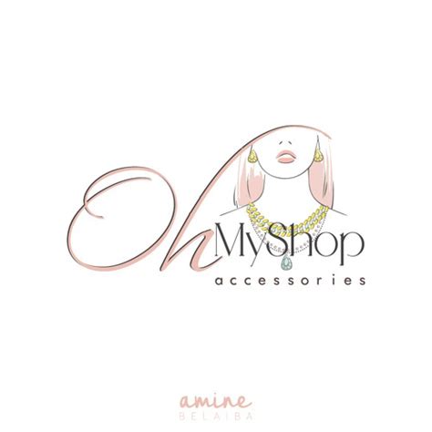 Logo Attractif Pour Oh My Shop Boutique En Ligne Daccessoires Mode