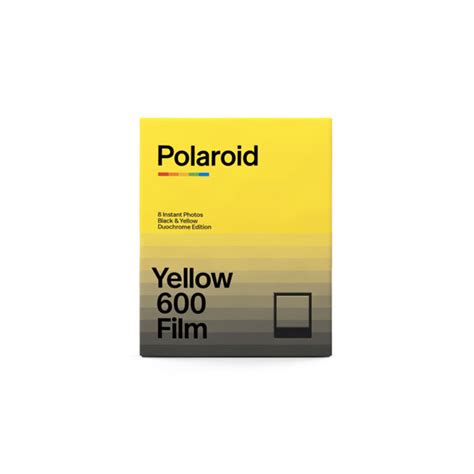Polaroid 600 Film Duochrome Black Yellow Edit